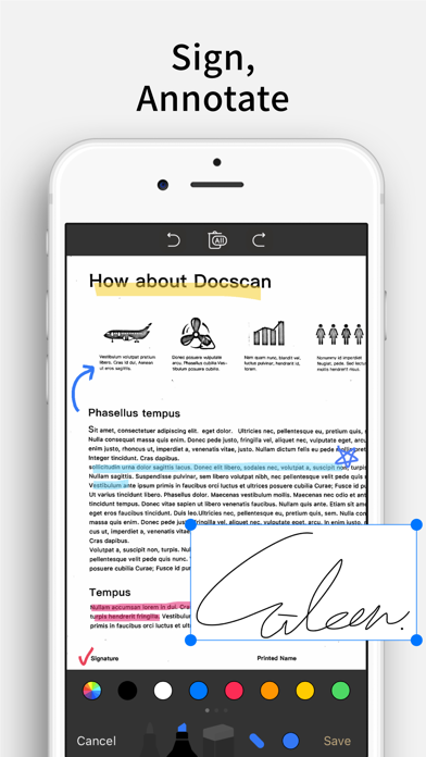 Doc Scan Pro - Scanner to Scan PDF, Print, Fax, Email, and Upload to Cloud Storages Screenshot 9