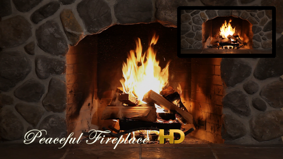 #1. Peaceful Fireplace HD (iOS) De: Edgeway Software
