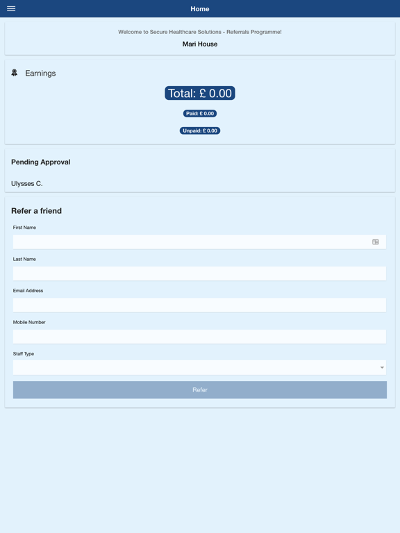 Screenshot #4 pour SHS - Referrals App