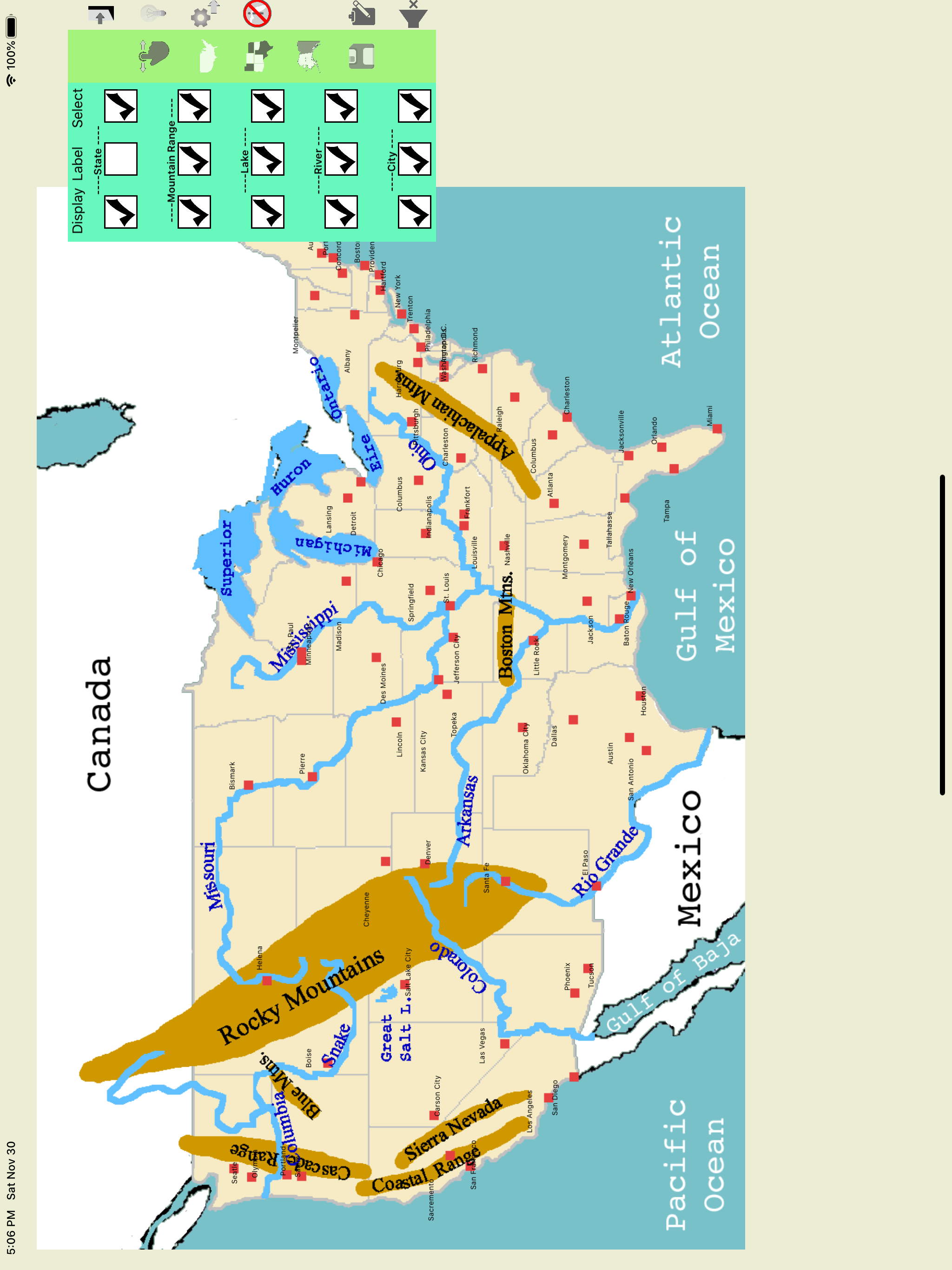Geography of USA Study & Quiz