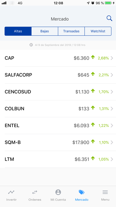 Corredores de Bolsa Consorcio Screenshot