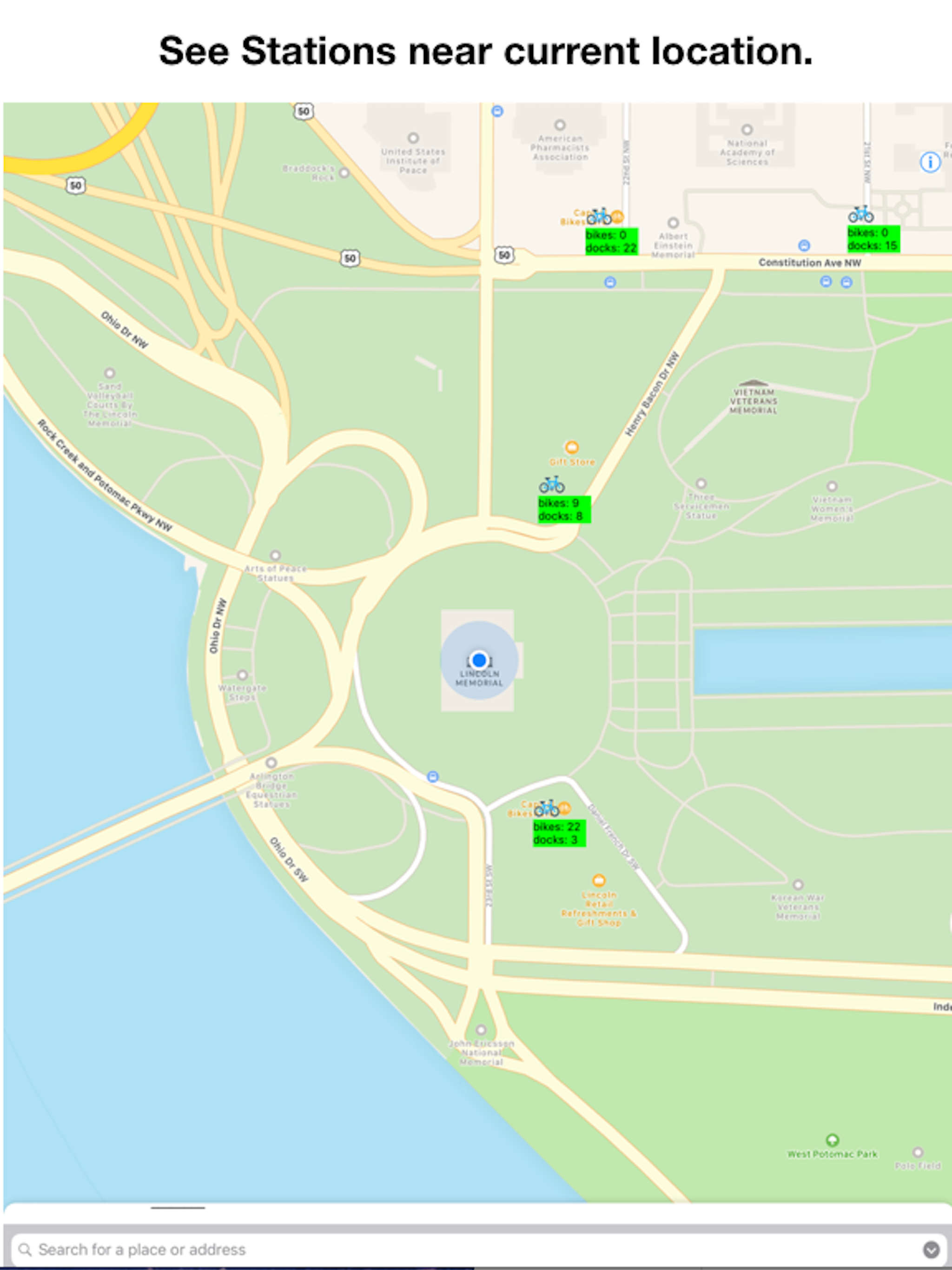 Bike Stations Washington DC screenshot 6