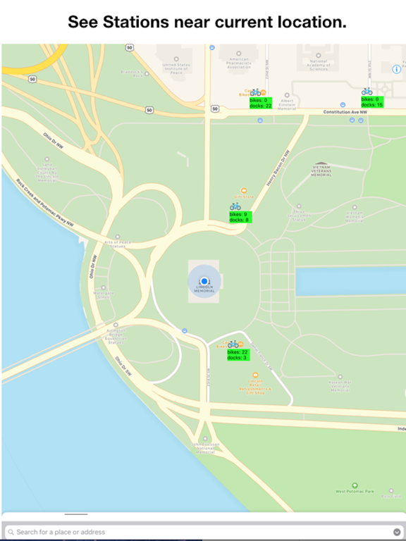 Screenshot #4 pour Bike Stations Washington DC