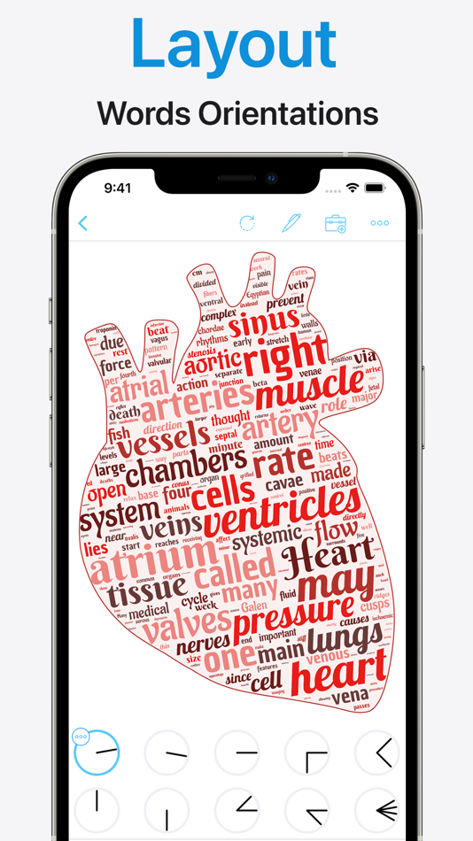 #7. Shapego - Word Cloud Creator (iOS) 由: Libero Spagnolini