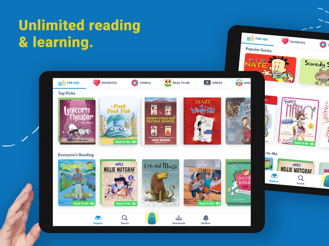 Epic Kids' Books & Reading App voor iPhone, iPad en iPod touch