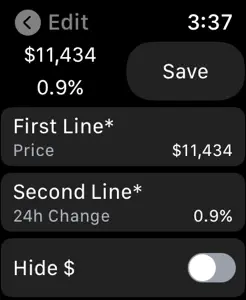 CryptoWatch - Complication screenshot #4 for Apple Watch