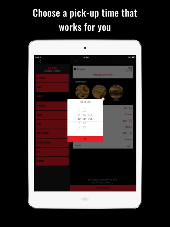 Smitty's Garage iPad screenshot 3 - Food & Drink app