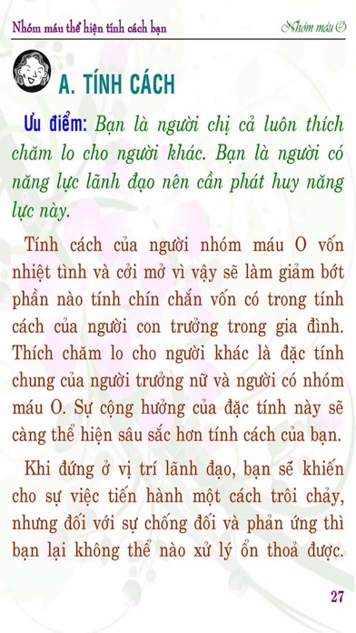 Screenshot #3 pour MÁU O THỂ HIỆN TÍNH CÁCH BẠN