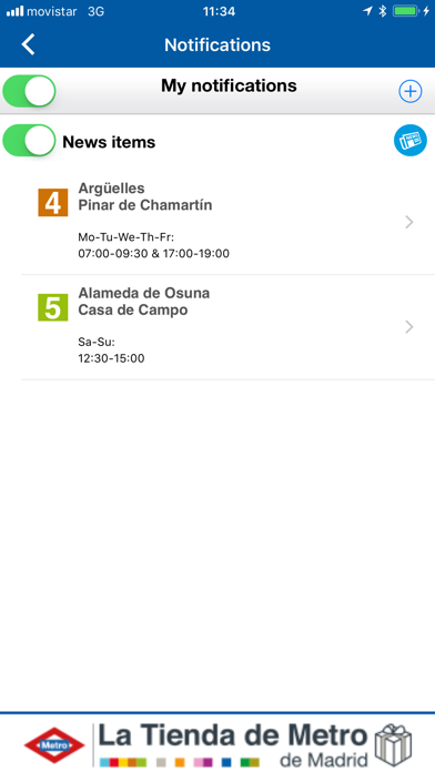 Official Metro de Madrid Screenshot