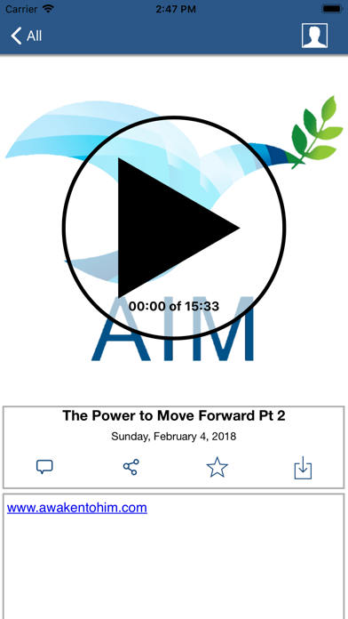 AIM Radio Screenshot