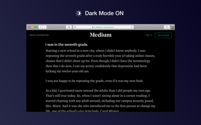 ‎Dark Mode for Safari Screenshot