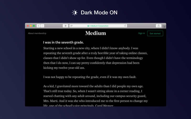 Dark Mode for Safari screenshot1