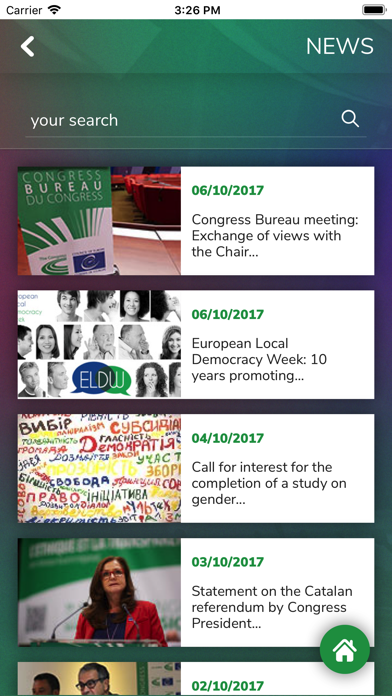 COE CongressApp Screenshot