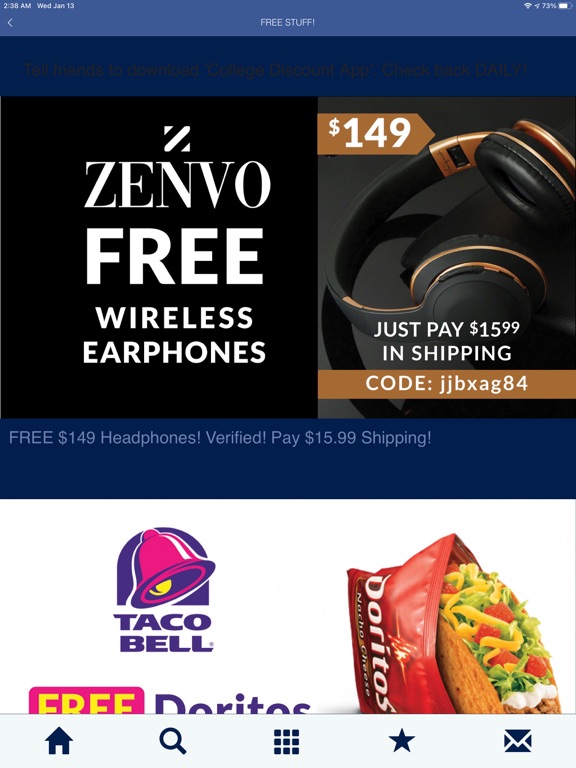 Screenshot #5 pour College Discount App