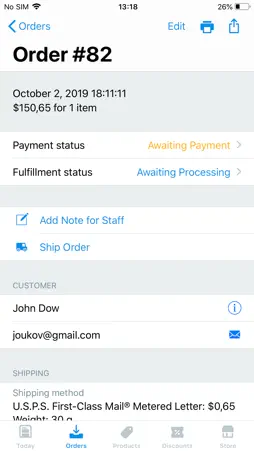 My e-Shop screenshot 2