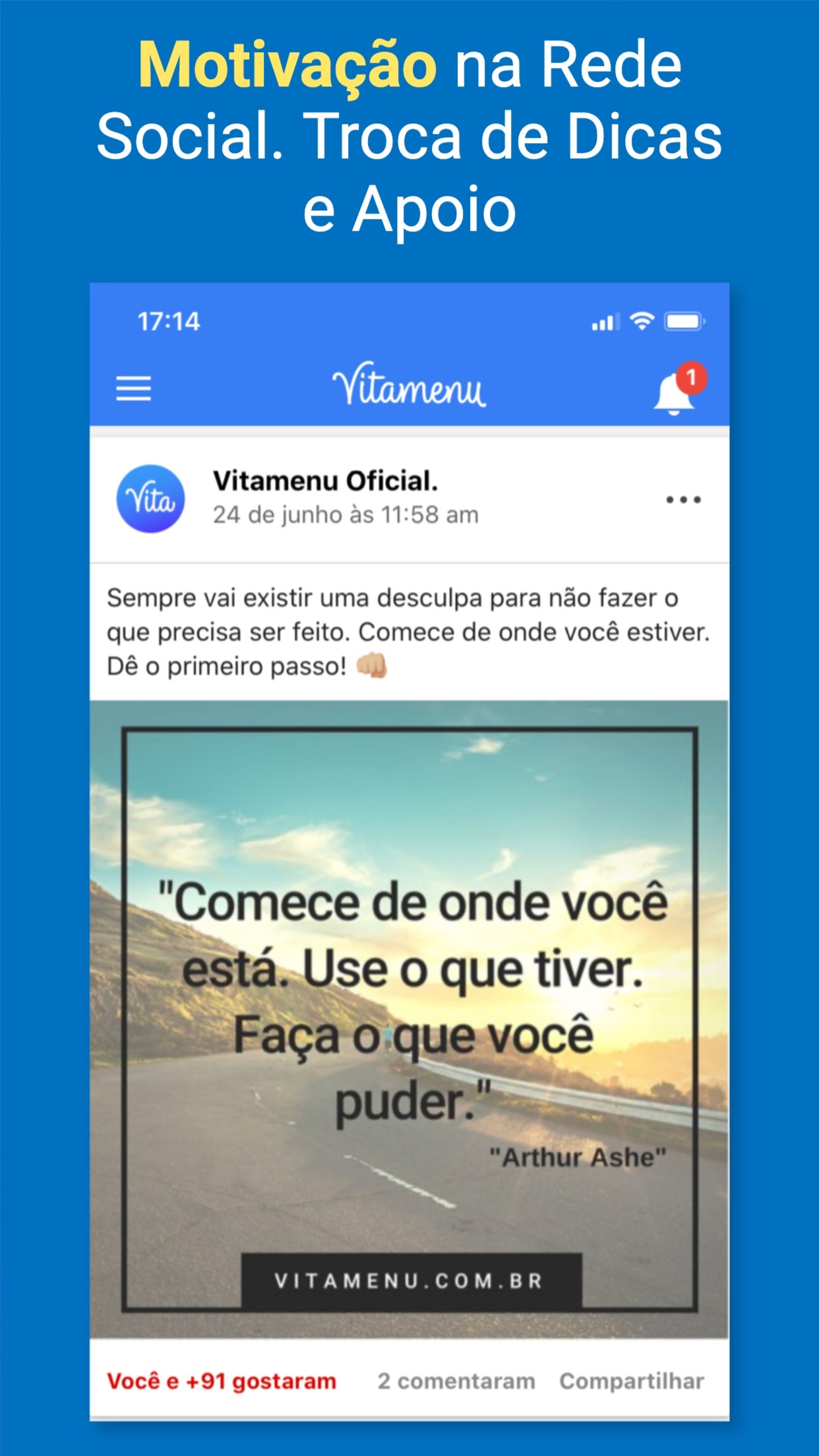 Screenshot do app Vitamenu - Dieta com Saúde