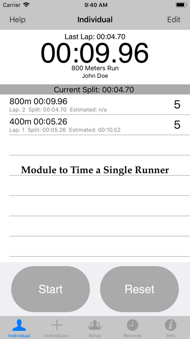 Stopwatch for Track &... screenshot1