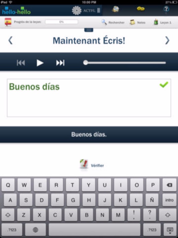 Screenshot #6 pour Cours d'espagnol [Hello-Hello]