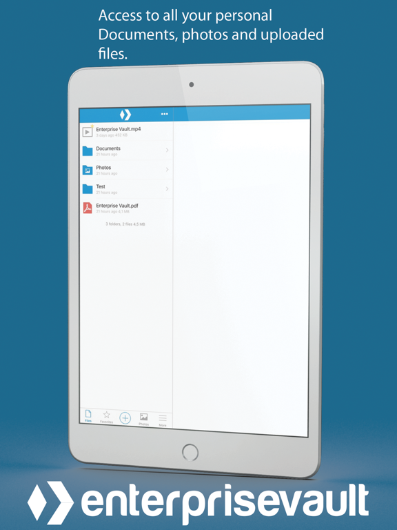 Enterprise Vault iPad screenshot 2 - Business app