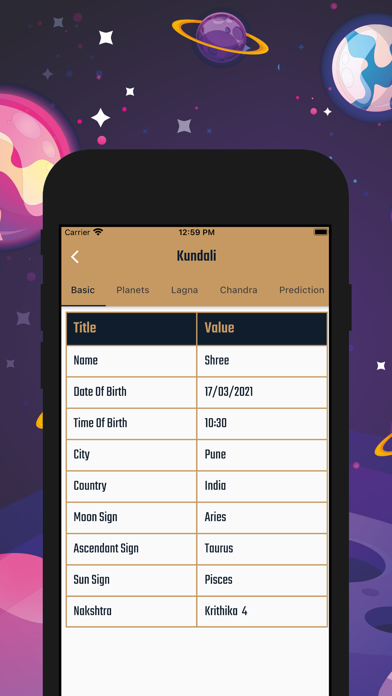 Bhrugu Astrology Screenshot