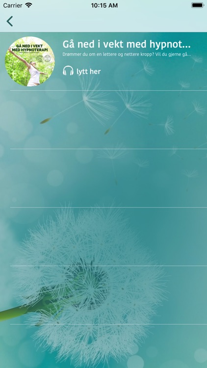 Gå ned i vekt med hypnoterapi