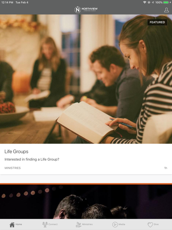 Northview Christian Church iPad screenshot 2 - Lifestyle app