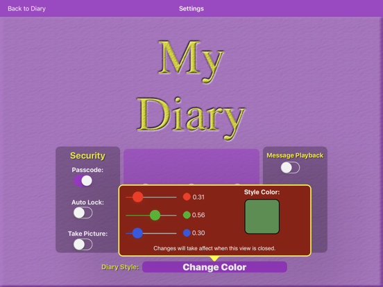Screenshot #6 pour My Private Diary