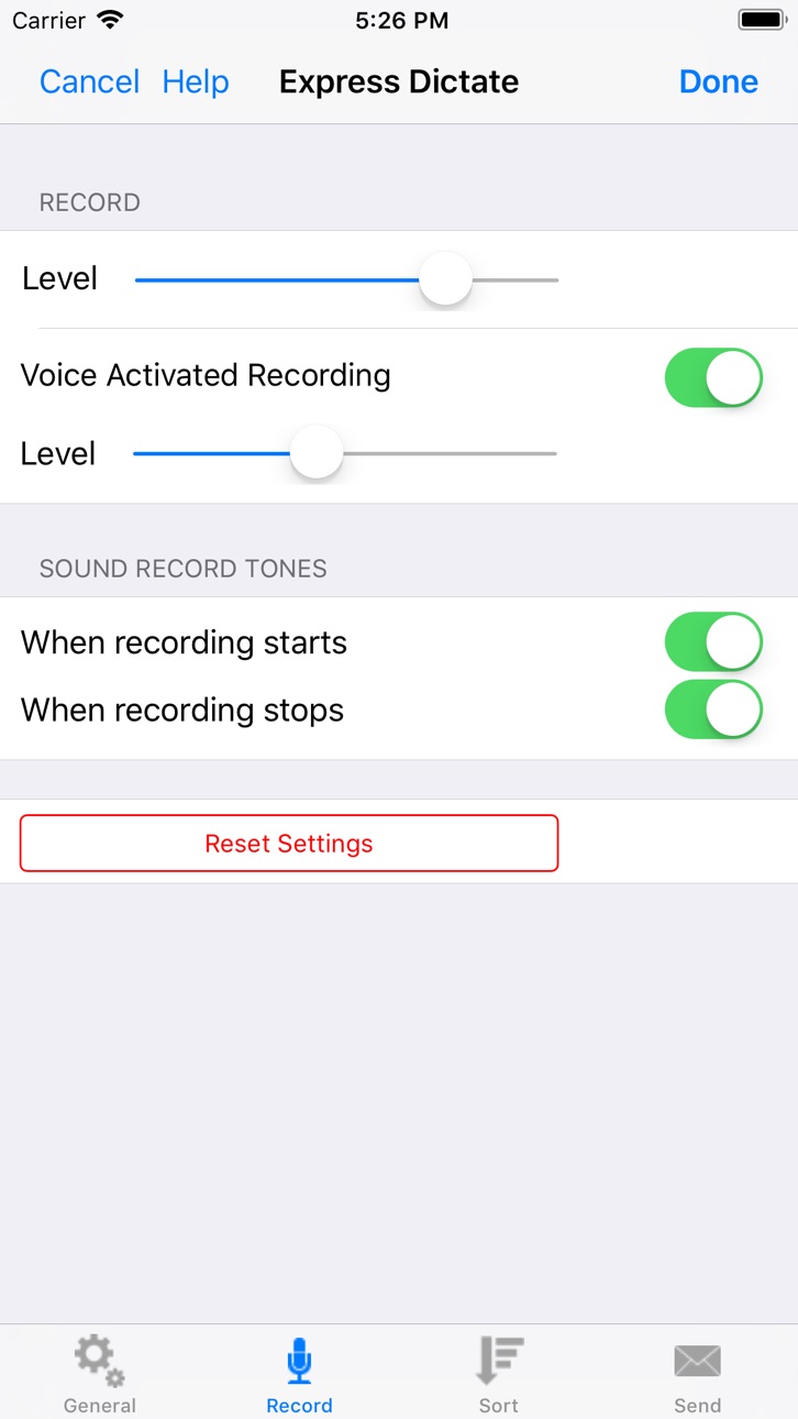 iPhone screenshot