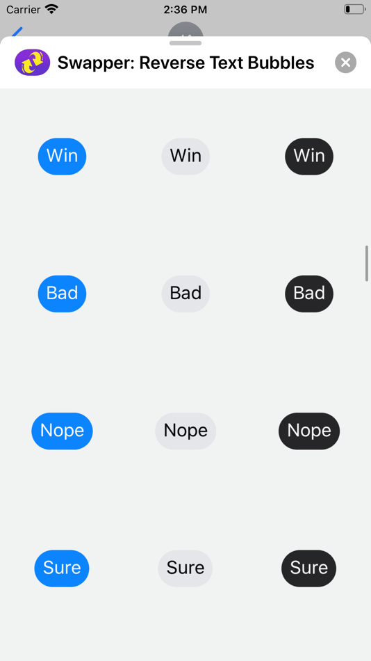 #6. Swapper: Reverse Text Bubbles (iOS) 由: Arturo Estrada De Leon