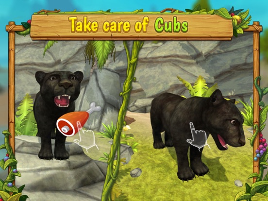 Panther Family Sim : Jungle iPad screenshot 3 - Games app