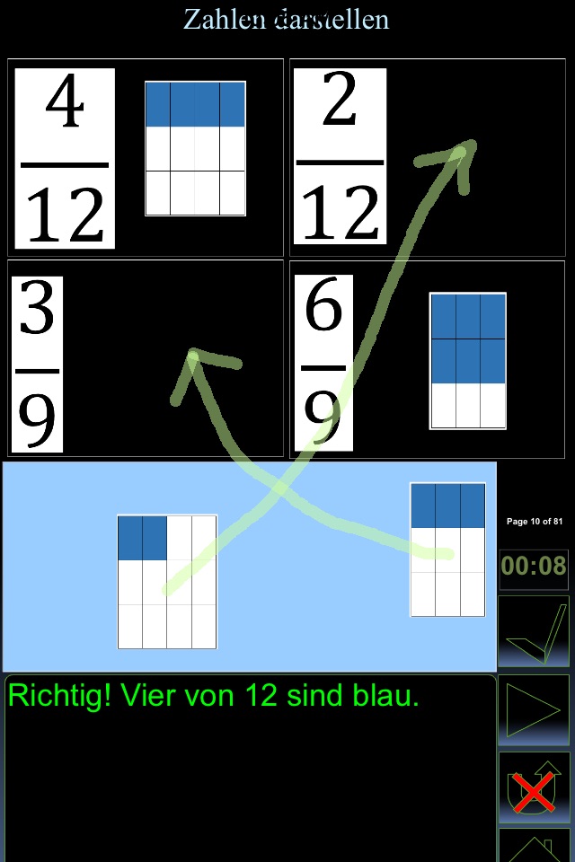 mathapp LU8 Bruchrechnen screenshot 2