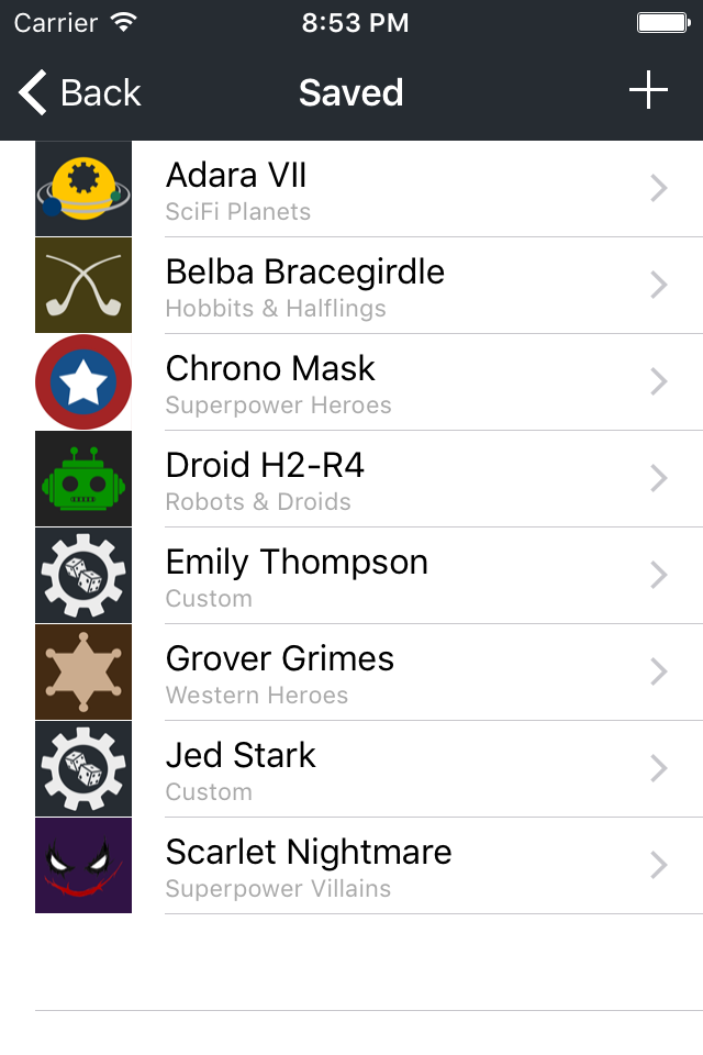 DungeonRoller - Random Stats