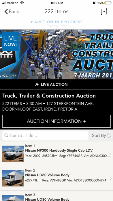 Nuco Auctioneers Screenshot