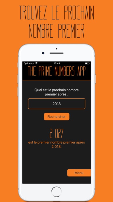 Screenshot #2 pour L'app des nombres premiers
