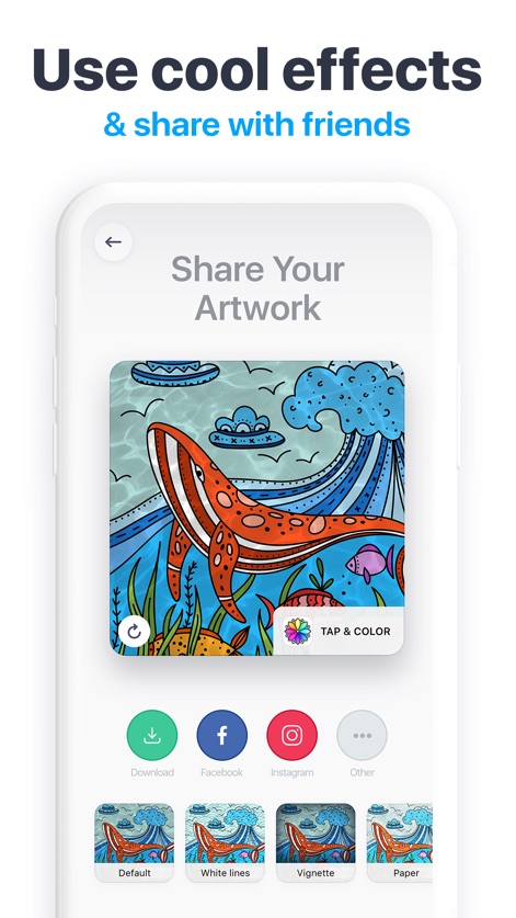 Tap & Color - Coloring book - tap-and-color-sharing-artwork-effects