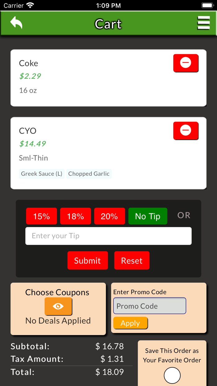 Mark and Monicas Family Pizza