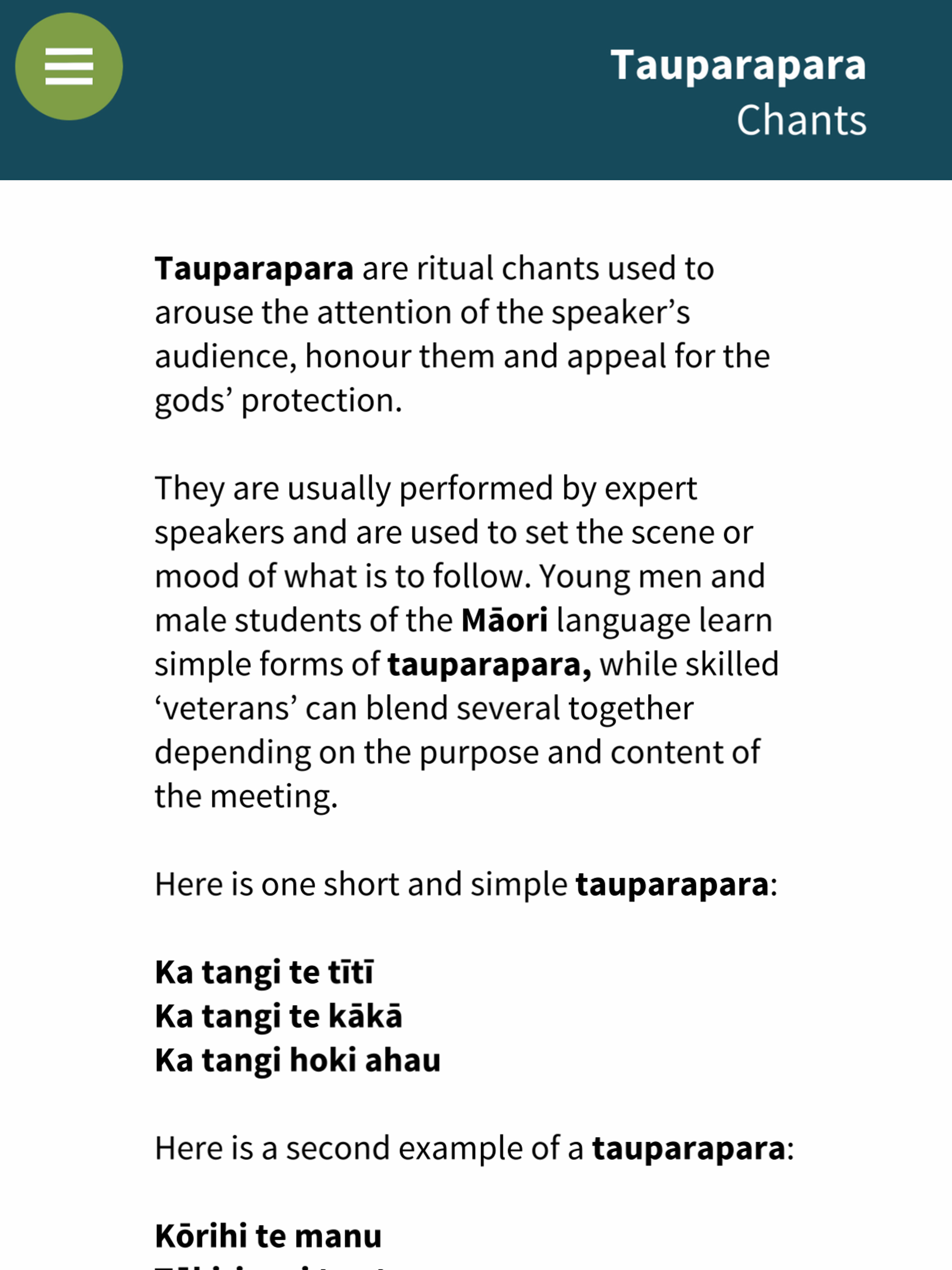 Te Kete Ara Matua screenshot 9