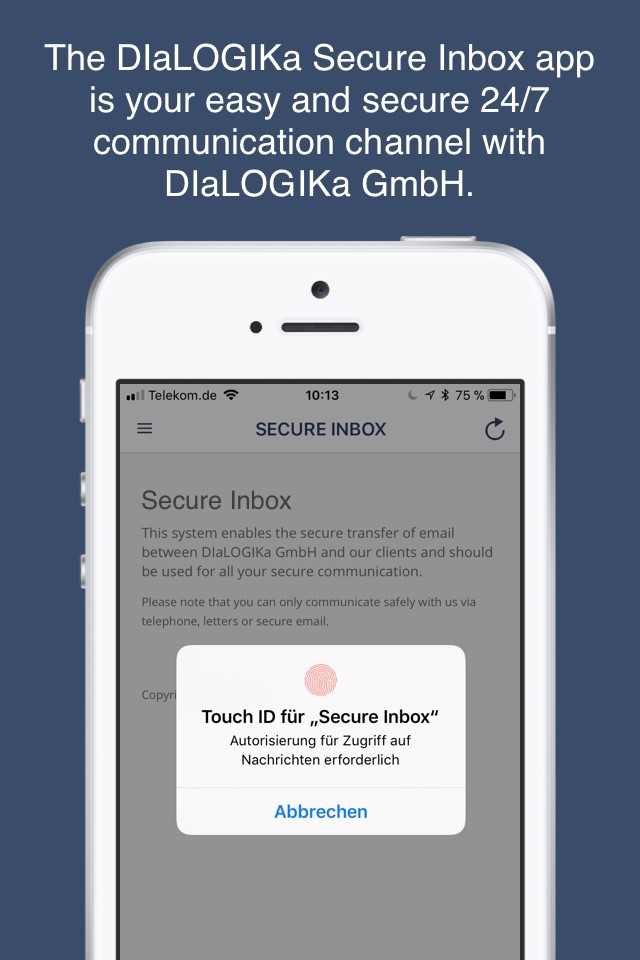 DIaLOGIKa Secure Inbox screenshot 3