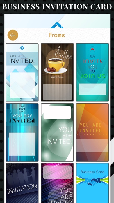 Business Invitation Cards HD screenshot 2