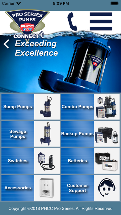 Pro Series Pumps CONNECT® Screenshot