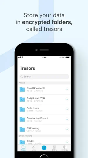 Tresorit screenshot 3