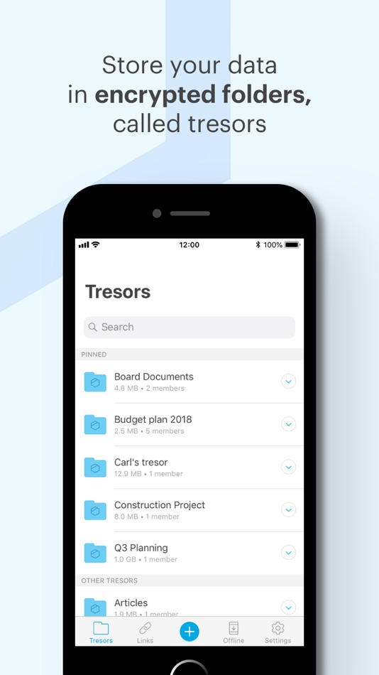 #3. Tresorit (iOS) Przez: Tresorit
