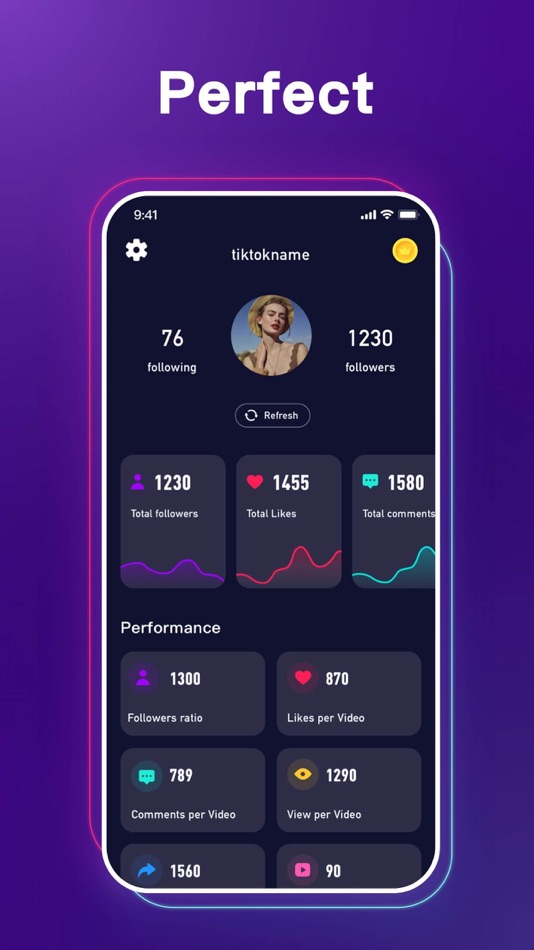 #1. TikReport for Followers+Likes (iOS) 由: 晓夏 卢