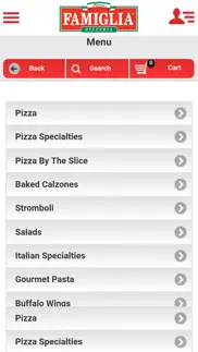 famous famiglia pizzeria wp iPhone Captures Décran 4