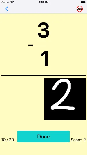 Number writing practice math 1 screenshot 3