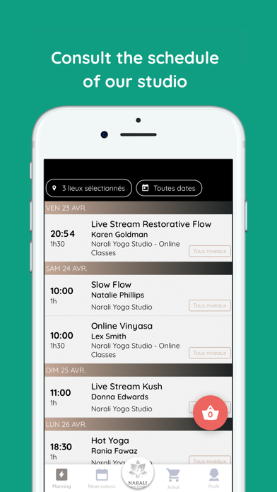 Narali Yoga Studio Screenshot