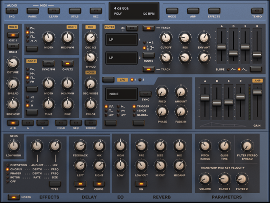Screenshot #2 for Sunrizer synth