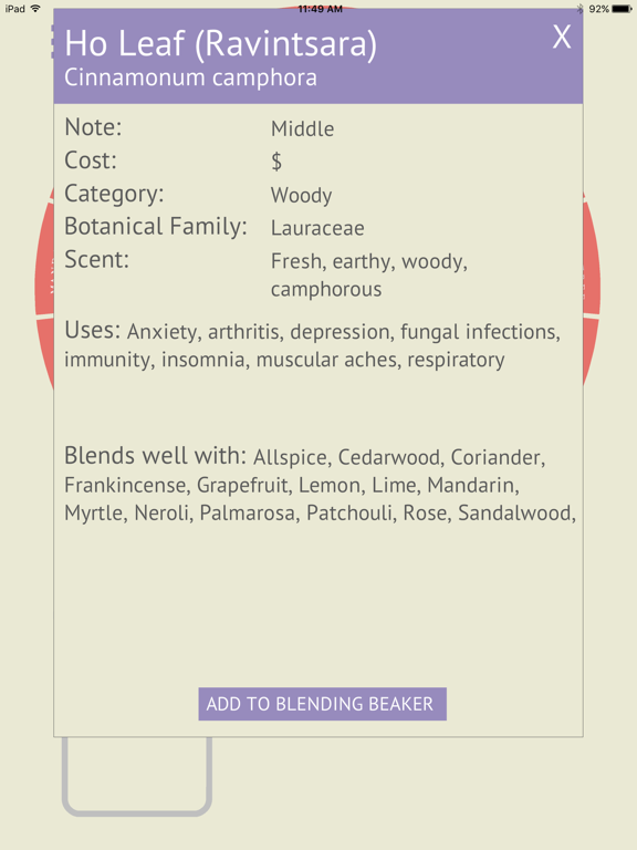 Screenshot #5 pour Essential Oil Blending Tool