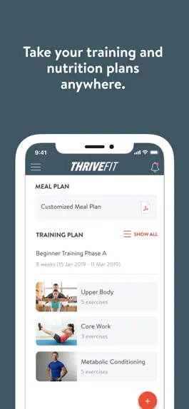 Game screenshot Thrive Fit Training apk