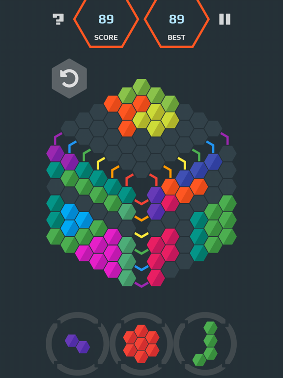 HexaMania Puzzle iPad screenshot